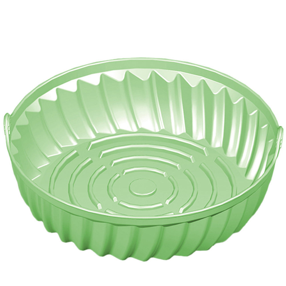 Air Fryer Silicone Pot Liner - صينية خبز دائرية من السيليكون للاستخدام