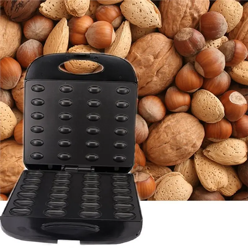 صانعة بسكويت الجوز الكهربائية، - مراجعة Mini Waffle Maker Machine وسعره