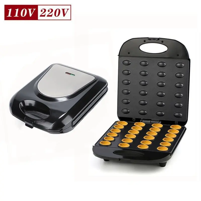 صانعة بسكويت الجوز الكهربائية، - مراجعة Mini Waffle Maker Machine وسعره