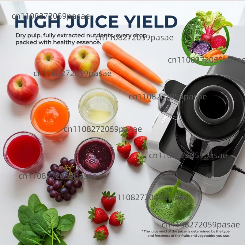عصارة فواكه بفتحة واسعة وسرعة  - مراجعة Electric Slow Juicer Cold Press وسعره